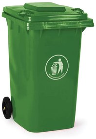 Plastová popolnica na triedený odpad 240 litrov, zelená