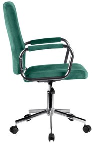 Čalúnené kancelárske kreslo FD-24 fľaša zelená