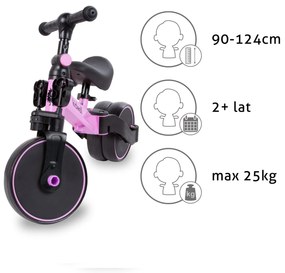 Cykloodrážadlo 3v1 PICO Pink ROSE