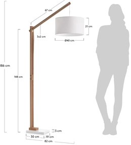 Voľne stojacia lampa Kave Home Izaar