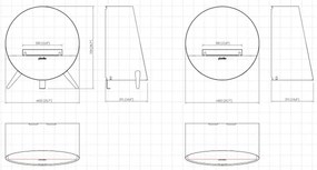 Planika MISTY - Krb na vodnú paru na diaľkové ovládanie 72,9x65,3 cm 125W/230V