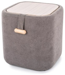 Taburet Nap s úložným prostorem šedý