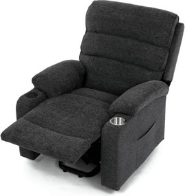 Polohovacie kreslo sivé, elektrické TV-S8348 GREY2