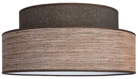 Stropné svietidlo GRACE 1xE27/60W/230V pr. 40 cm hnedá/béžová