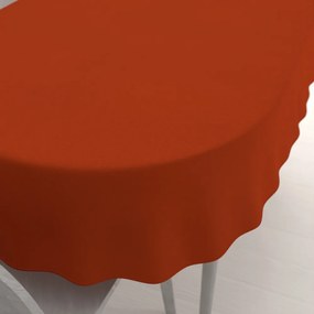 Biante Veľký dekoračný oválny obrus BKU-105 Tehlovo červený 180x260 cm