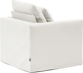 Biele ľanové kreslo Nora – Kave Home