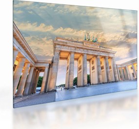 Sklenený obraz - Brandenburská brána, Berlín, Nemecko (70x50 cm)