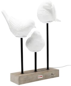 Animal Birds stolová lampa biela