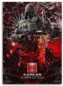 Gario Obraz na plátne Hra s červenou postavou Rainbow Six Siege - SyanArt Rozmery: 40 x 60 cm