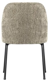 Krémovobiele zamatové jedálenské stoličky v súprave 2 ks Vogue – WOOOD