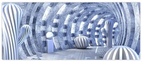 Obraz - 3D abstrakcia (120x50 cm)