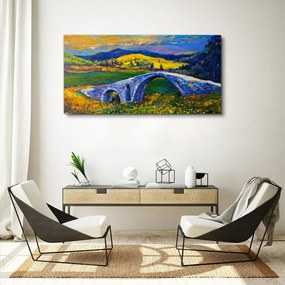 Obraz canvas Abstrakcie krajinársky most