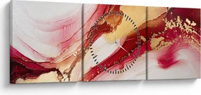 Obraz - Abstrakcia (s hodinami) (90x30 cm)