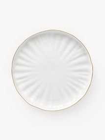 Plytké taniere's reliéfom z porcelánu Sali, 2 ks