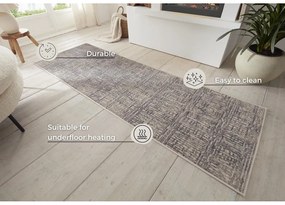 Sivý behúň 80x200 cm Terrain – Hanse Home
