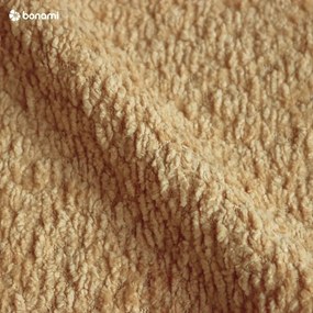 Čalúnená dvojlôžková posteľ s úložným priestorom s roštom 160x200 cm v horčicovej farbe Thessa Bold Line – Bonami Selection