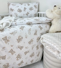 INTERMEDIC SK Posteľná obliečka do postieľky Teddy - hnedá 90x130/45x65 cm