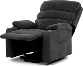 Polohovacie kreslo sivé, elektrické TV-S8348 GREY2
