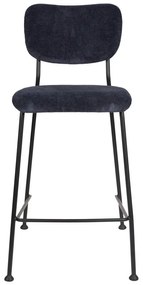 Tmavomodré barové stoličky v súprave 2 ks 92 cm Benson – Zuiver