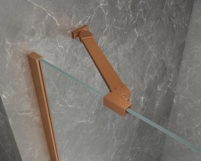 Polysan Polysan, GLOBE COPPER MATT štvorcová sprchová zástena 800x800mm, číre sklo, pravé, GB1080-3215RPG