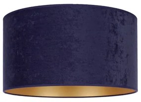 Duolla - Stropné svietidlo ROLLER 1xE27/15W/230V pr. 40 cm modrá/zlatá