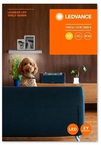 Ledvance - Polica s LED osvetlením LINEAR LED/12W/230V 60 cm IP44