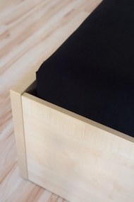 AMIDO-EXQUISIT Čierna posteľná plachta Jersey Rozmer: 120 x 200 cm J40_999