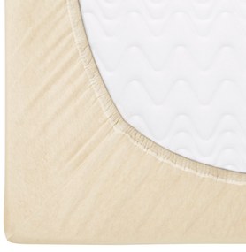 JERSEY PRESTIERADLO PREMIUM 90X200 CM SVETLOBÉŽOVÉ