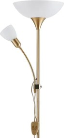 EGLO 82843 - Stojacia lampa UP 2  1xE27/60W + 1xE14/25W zlatá