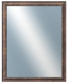 DANTIK - Zrkadlo v rámu, rozmer s rámom 40x50 cm z lišty TRITON meď antik (2141)