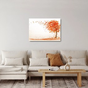 Sklenený obraz - Strom vo vetre (70x50 cm)