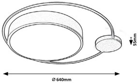 Rabalux - LED Stropné svietidlo LED/48W/230V