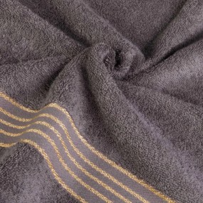 BAVLNENÉ UTERÁKY TIWANO SADA 1 KS 50X90 CM, 1 KS 70X140 CM GRAFITOVÁ
