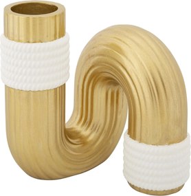 Váza Bann Veľká 12 cm zlatá/biela