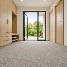Vopi, Koberec metráž Quick step šedý - neúčtujeme odrezky z role, na mieru, šíře 1m,2m,na mieru, neúčtujeme odrezky, šedá, granulát, chodba / predsieň