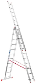 Hliníkový trojdielny výsuvný rebrík VENBOS HOBBY, 3x11 priečok, 6,75 m