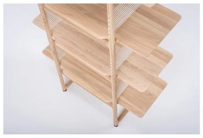 Knižnica z masívneho dubového dreva Gazzda Muse, výška 216 cm