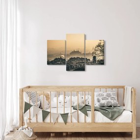 Obraz - Mesto pod hmlou (90x60 cm)