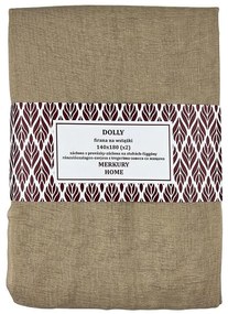 Záclona na stuhách Dolly polyester béžová 140x180 (x2) Merkury Home