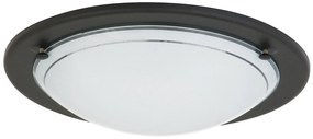 RABALUX Stropné / nástenné svietidlo UFO, 1xE27, 60W, 28,5cm, guľaté, čierne