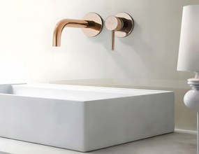 Rea Lungo, podomietková umývadlová batéria, iBox, ružové-zlato, REA-B8548