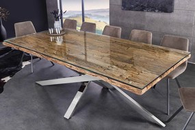 Dizajnový jedálenský stôl Shark 220 cm teak