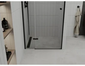 Mexen Roma, sprchové dvere do otvoru 70 x 190 cm, 6mm číre sklo, čierny profil, 854-070-000-70-00