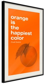 Artgeist Plagát - The Happiest Colour [Poster] Veľkosť: 20x30, Verzia: Čierny rám s passe-partout