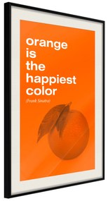 Artgeist Plagát - The Happiest Colour [Poster] Veľkosť: 30x45, Verzia: Zlatý rám s passe-partout