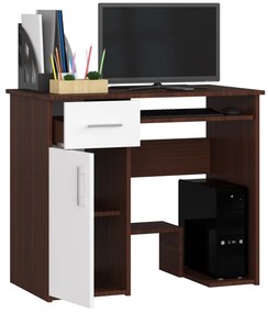 PC stolík Jaloms  (wenge + biela). Vlastná spoľahlivá doprava až k Vám domov. 1069702