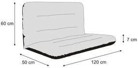 Vankúš na hojdačku ANIA 120 cm čokoláda