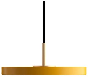 Okrovožlté LED závesné svietidlo s kovovým tienidlom ø 15 cm Asteria Micro – UMAGE