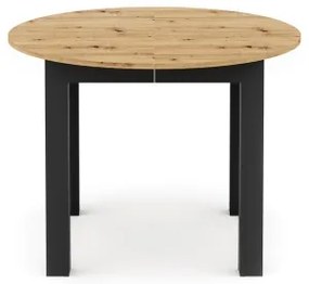 Rozkladací jedálenský stôl WILY dub artisan/čierna