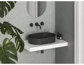 Ravak XJX0D155000 - Umývadlo na dosku CERAMIC SLIM 55x37 cm keramika/čierna